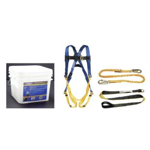 Werner K121001 - Construction/Maintenance Fall Protection Kit with Pass Through Buckle Harness