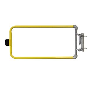 Kee Safety SGNA500PC Yellow Powder Coat Over Galvanized Steel Universal Self-Closing Safety Gate - 15" to 44" (Cut to Size)