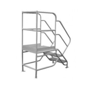 Ladder Industries  Galvanized  Knocked Down Tank Access Stairs with Platform