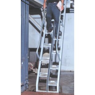 High Galvanized Carbon Steel Alternating Stairway