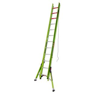 Little Giant 17824 24' Hyperlite Sumo Stance Fiberglass Extension Ladder with Outriggers