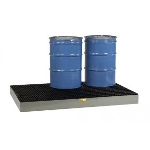 Little Giant Products SSB-5176 Low Profile Spill Control Platform with 99 Gallon Capacity for 6 Drums - 51" x 76" x 6-1/2"