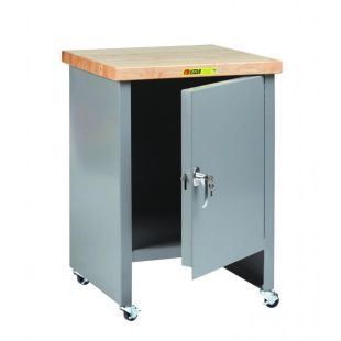 Little Giant Products WTC-1D-2424-3R 24" x 24" Mobile Compact Work Center Cabinet with Locking Door - 37"H