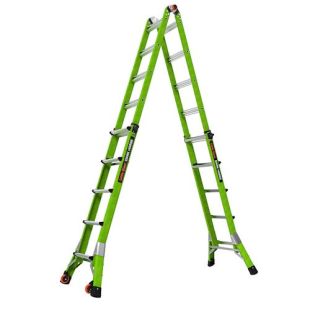 Little Giant 16122-001 Dark Horse 2.0 Articulated Extendable Ladder with Tip and Glide Wheels