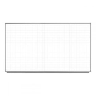 Luxor WB7240LB - 72"W x 40"H Wall-Mounted Magnetic Ghost Grid Whiteboard