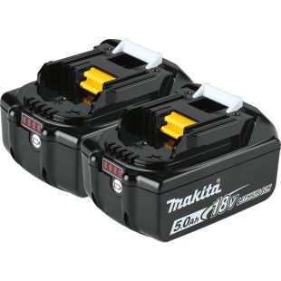 Makita BL1850B-2 18V LXT&reg; Lithium‑Ion 5.0Ah Battery - Pack of 2