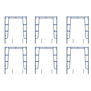 Metaltech M-MA660VLV1 Walk-Thru Arch Frame 6' 4" H X 5' W Vanguard V-Lock Style with Coupling Pins and Spring Locks - Pack of 6