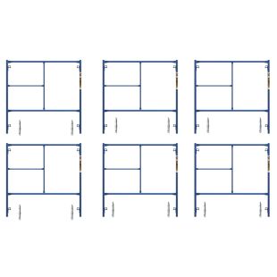 Metaltech M-MF6060VLV1 Mason Frame 5' H X 5' W Vanguard V-Lock Style with Coupling Pins and Spring Locks - Pack of 6