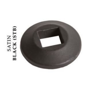 House of Forgings Cast Iron Round Modern Flat Shoes for 5/8" Square Ended Balusters