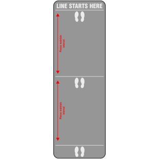 NoTrax "Line Starts Here" Sign Mats