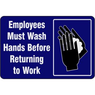 NoTrax "Employees Must Wash Hands" Floor Mats