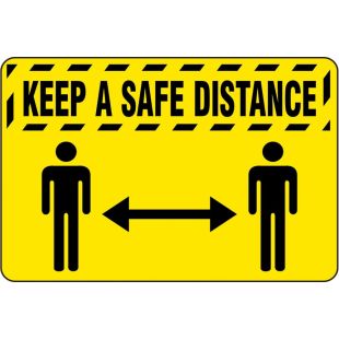 NoTrax "Keep a Safe Distance" Floor Mats