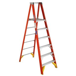 Werner P6200 Series Fiberglass Platform Stepladders