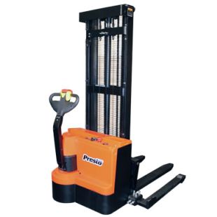 Presto PPS2200 Series Fully Powered Lift Stackers with Adjustable Straddle Style Forks