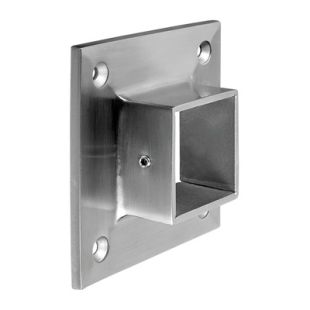 Q-Railing Square Wall Flanges in 316 or 304 Stainless Steel
