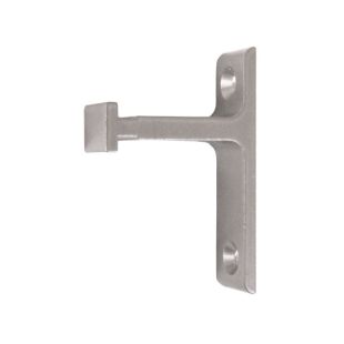 Vertical Bracket for Rolling Library Ladder Top Guides - Satin Nickel Finish
