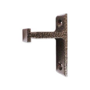 Vertical Bracket for Rolling Library Ladder Top Guides - Hammered Antique Brass Finish