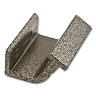 Horizontal Bracket for Rolling Hook Library Ladder Top Guides  - Hammered Antique Brass Finish