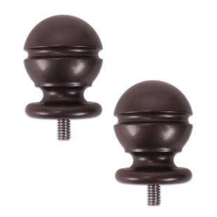 End Stop for Rails 1- 1/2" Ball - Oil Rubbed Bronze Finish