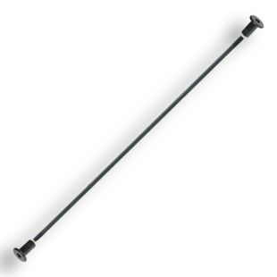 20"W Library Ladder Rung Support Kit - Black Finish