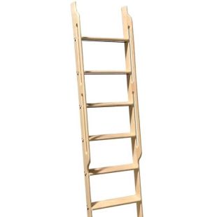 Unassembled Library Ladders with Built-In Handle