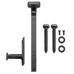 Ceiling Mount Rail Bracket for Rolling Ladder - Black Finish