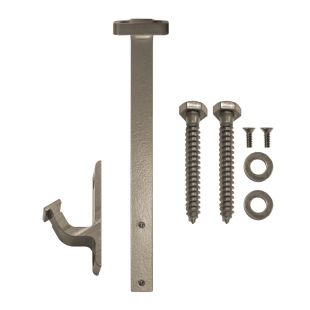 Ceiling Mount Rail Bracket for Rolling Hook Ladder - Satin Nickel Finish