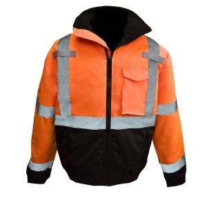 Radians Class3 High Visibility Weatherproof Bomber Jacket with Quilted Built-in Liner