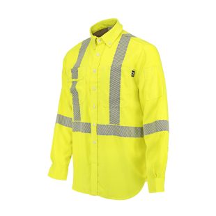 Neese 7 oz Class 3 Vented DH Air Workshirt with Segmented Reflective Tape