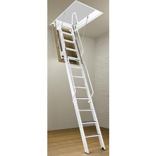 Rainbow F Series Steel Folding Attic Stairs - 7'4"H to 15'4"H