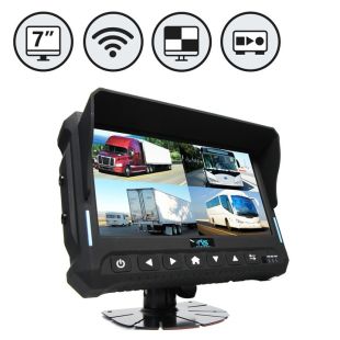 Rear View Safety RVS-424W Wireless 7" Quad View Monitor with Built-in DVR