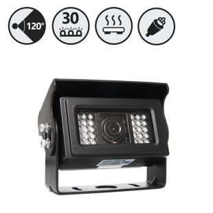 Rear View Safety RVS-812N 120° Heated Backup Camera with 30 Infra-Red Illuminators - RCA Connectors