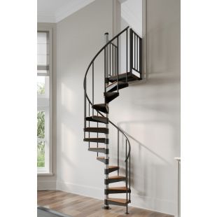 Mylen Reroute 42"D Primed Steel Spiral Stairways