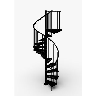 Rintal Zink 47" Diameter Outdoor Spiral Stairs