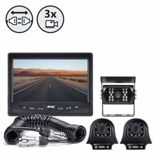 Rear View Safety Backup Camera Systems with Side Cameras and Quick Connect Trailer Kits