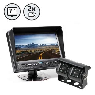 Rear View Safety Backup Camera Systems with Dual Lens Camera