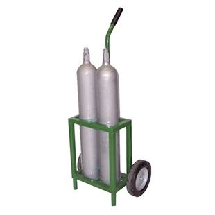 Saf-T-Cart MDE-2 Cylinder Cart - Holds 2 Type D or E Medical Cylinders
