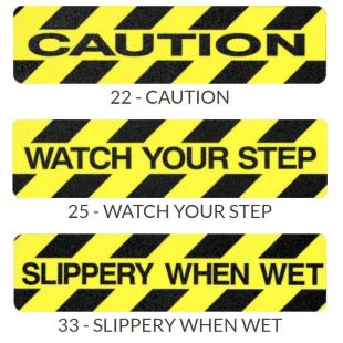 Sure-Foot Master Stop Anti-Slip Abrasive Message Tread Strips