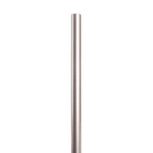 Library Ladder Straight Rail Sections - Satin Nickel Finish