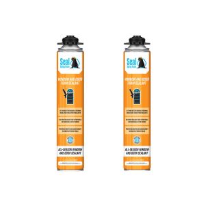 Seal Spray Window and Door Foam Sealant - Pack of 2 Cans (23.2 oz.) - No Gun