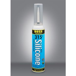 Soudal 31580 Boss 315 Silicone RTV Pressure Can - Acetoxy Silicone Adhesive and Sealant - Clear - 8 oz.