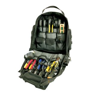 Southwire BAGBP Toolpack Backpack with 28 Pockets and 29 Tool Loops plus 3 Zippered Compartments - Pack of 4