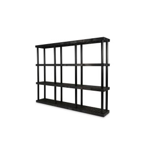 Structural Plastics S9616x4 96" x 16" DuraShelf® Grid Top Shelving 4 Shelf Unit