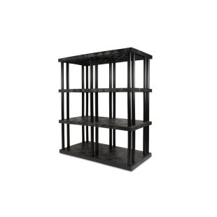 Structural Plastics ST6636x4 66" x 36" DuraShelf® Solid Top Shelving 4 Shelf Unit