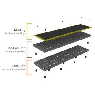 Structural Plastics Add-a-Level 96" x 24" Raised Flooring Platforms