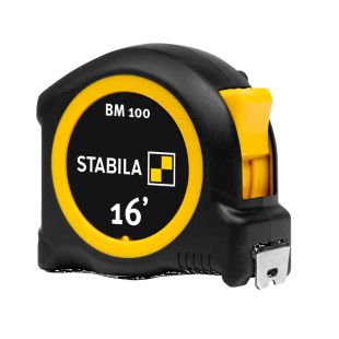 Stabila 30716 Pocket Tape Measure BM 100 - 16' - Imperial (Standard) Scale