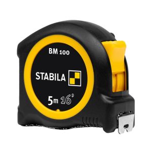 Stabila 30816 Pocket Tape Measure BM 100 - 16' - Metric / Imperial (Standard) Scale - cm/inch