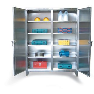 Strong Hold Stainless Steel Double Shift Cabinets