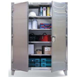 Strong Hold Stainless Steel Floor Model Cabinets