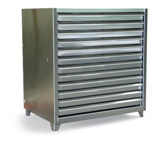 Strong Hold Stainless Steel Print Storage Cabinets